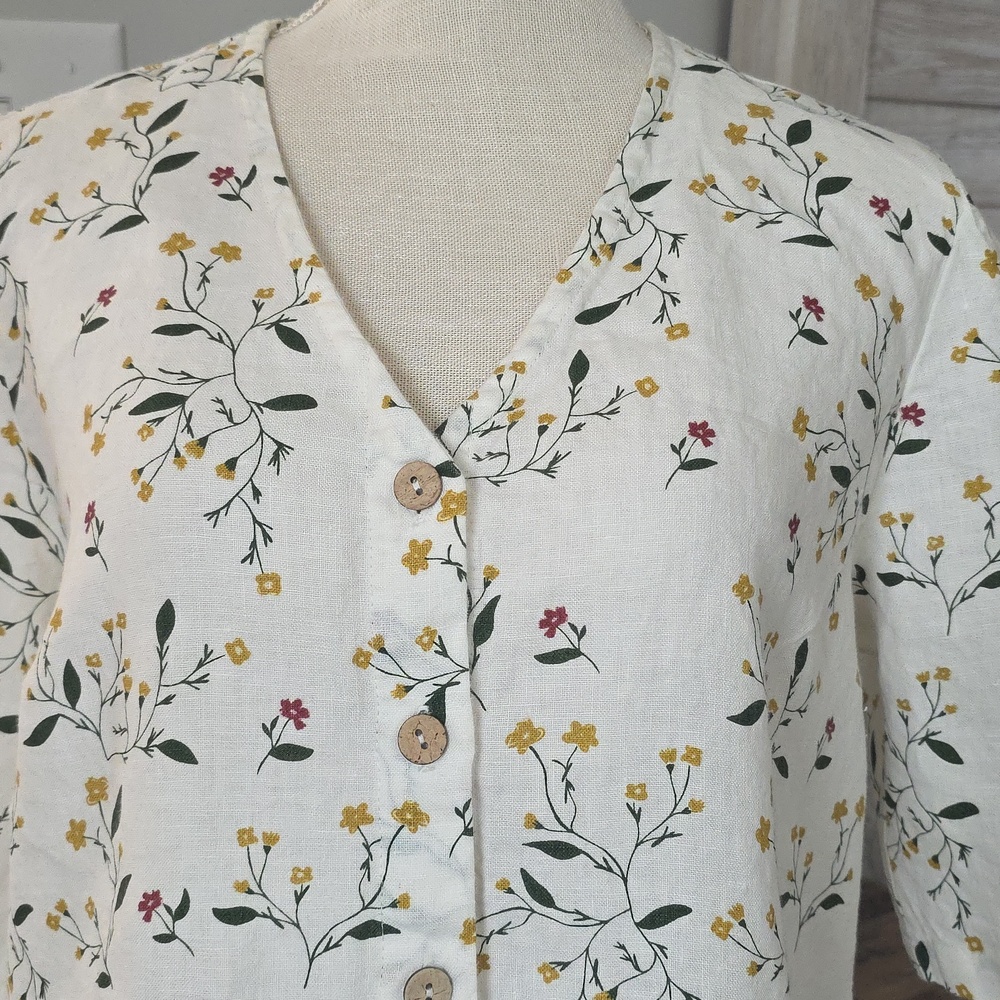 NOTperfectlinen ELMINA button-up linen shirt, Size XL - Picture 2 of 8